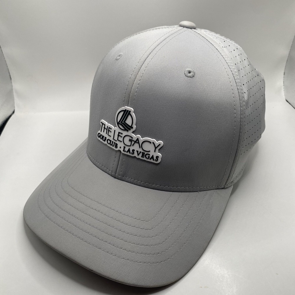 The Legacy Golf‎ Club Hat SnapBack Adjustable White Drifit Las Vegas Cleaned